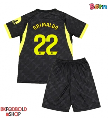 Atletico Madrid Alejandro Grimaldo #22 Udebanesæt Børn 2026-27 Kort ærmer (+ korte bukser)